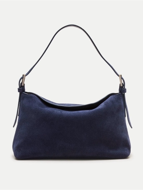 J. Crew Handbags - NWT J Crew Berkeley Small Shoulder Bag in Genuine Suede- Dark Indigo